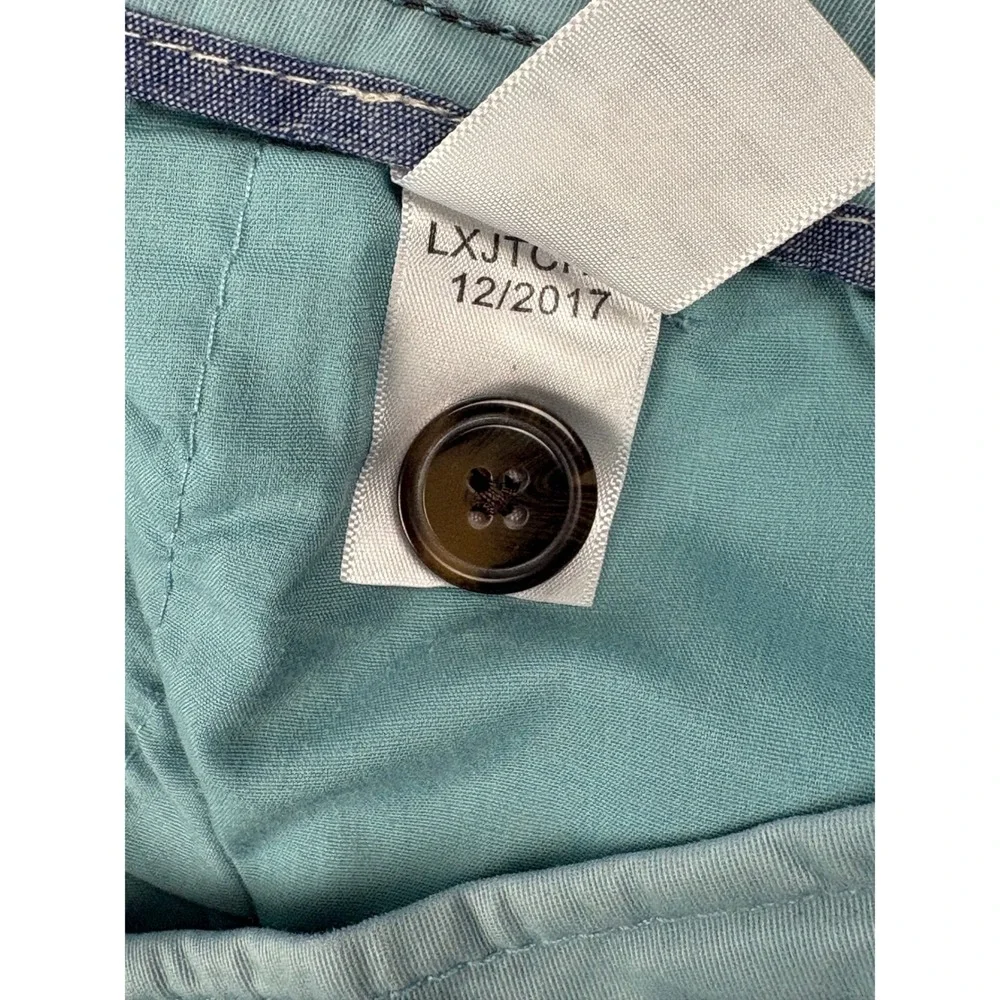 Aeropostale Mens Chino Shorts Size 27 Light Aqua Blue Stretch Cotton Twill 7.5in
